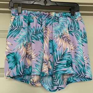 Palm Tree Print Fun Summer Shorts